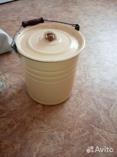 Эмалированная ёмкость для чыпучих продуктов