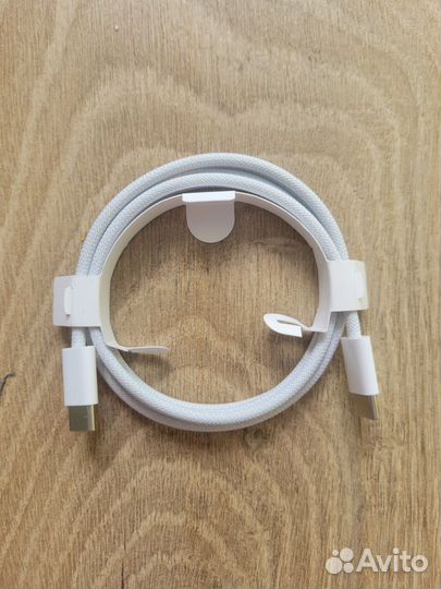 Оригинальный плетеный кабель 1м Apple type c/c