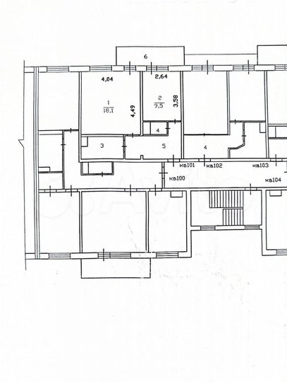 1-к. квартира, 41 м², 4/5 эт.
