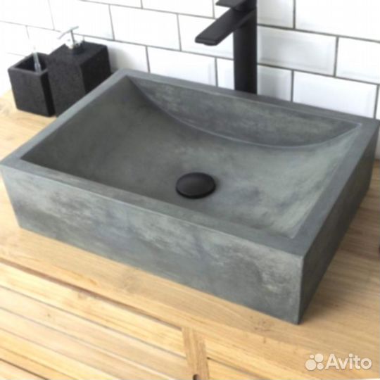 Раковина накладная из искусственного камня