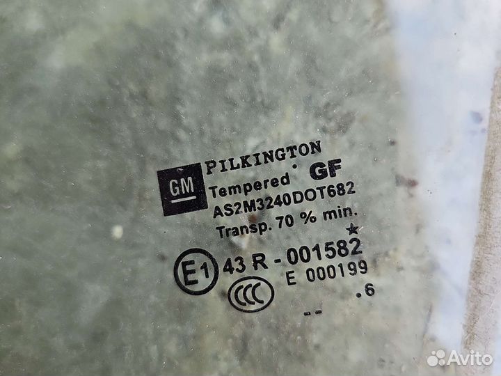 Стекло двери переднее левое Opel Astra H 2006г