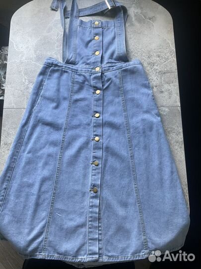 Джинсовый сарафан 46
