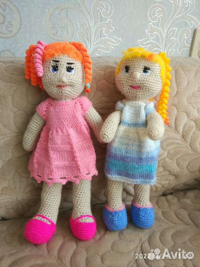 Кукла вязанная ручной работы