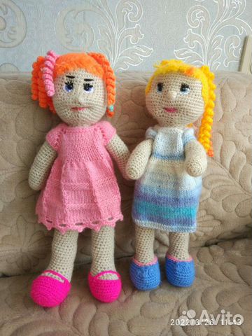 Кукла вязанная ручной работы