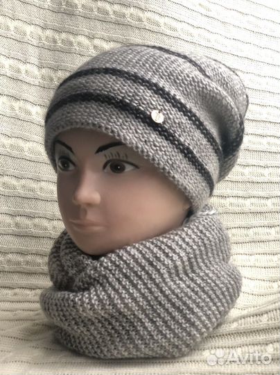 Комплект шапка шарф