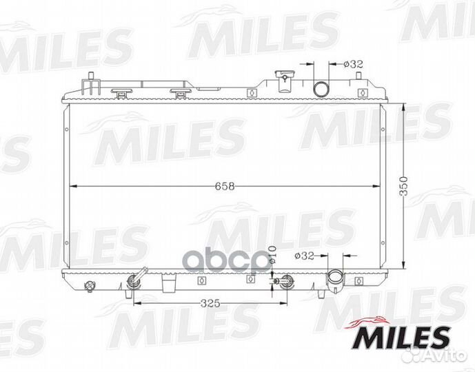 Радиатор honda CR-V2.0 95-03 acrb040 Miles