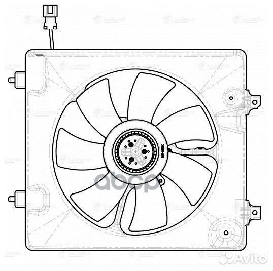 Вентилятор радиатора Luzar 61 38611pnlg01