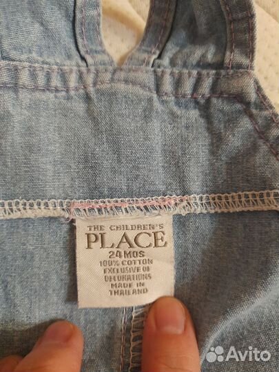 Джинсовый комбинезон для девочки