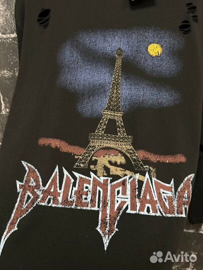 Лонгслив Balenciaga Paris Moon