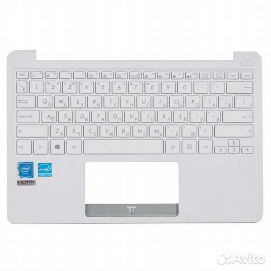 Топкейс с клавиатурой Asus E203NA белый, с разбора