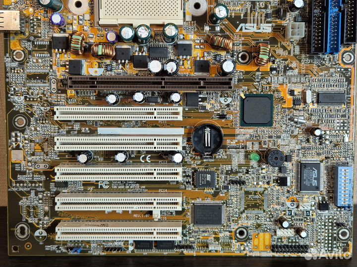 Ретро мат. плата asus P4T (socket 423) под ремонт