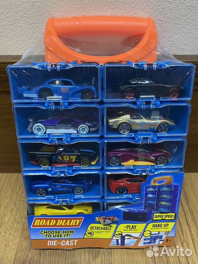 Машинки, как хот вилс 12 шт в кейсе
