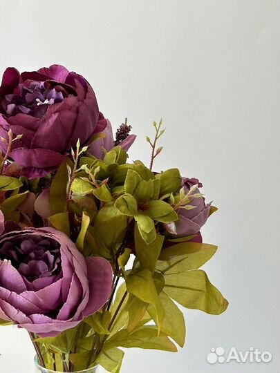 Искусственные цветы пионы