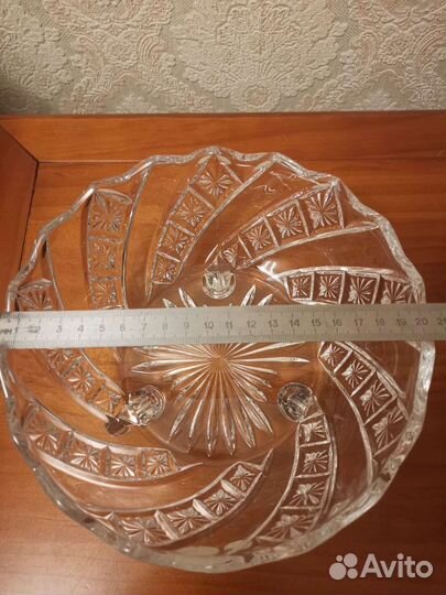 Ваза для фруктов хрусталь Bohemia