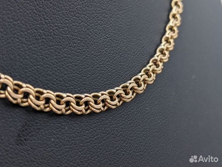 Золотая цепь 585 пробы, массой 16,88 грамма (61см)