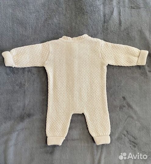 Детский вязаный комбинезон 74