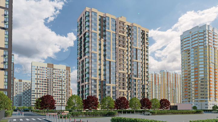 Квартира-студия, 25,8 м², 16/19 эт.