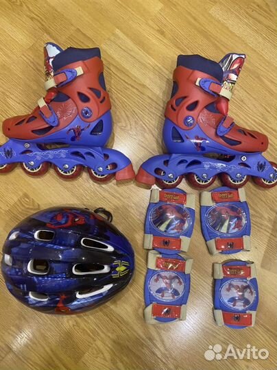 Ролики детские, шлем, защита