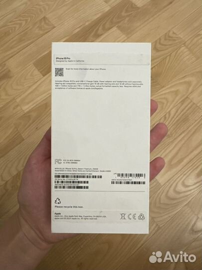 iPhone 16 pro 256 гб esim