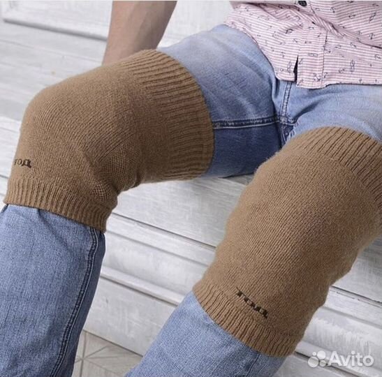 Наколенники из верблюжьей шерсти и шерсти яка