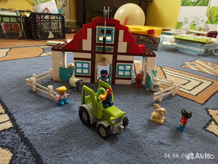 Lego дупло Ферма и лего классик 2 набора