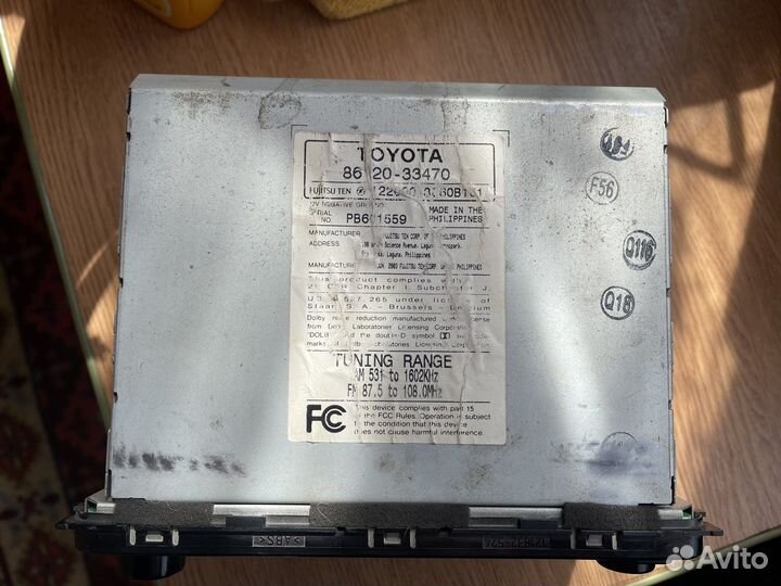 Штатная магнитола Toyota