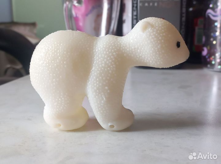 Игрушка медведь СССР пластик дутыш