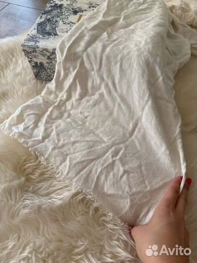 Палантин шарф calvin klein белый