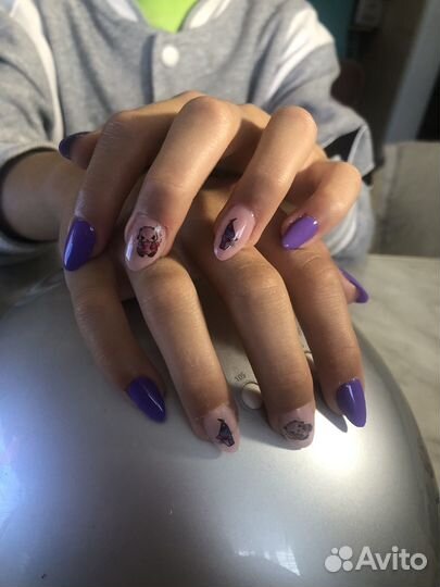 Маникюр на дому наращивание ногтей