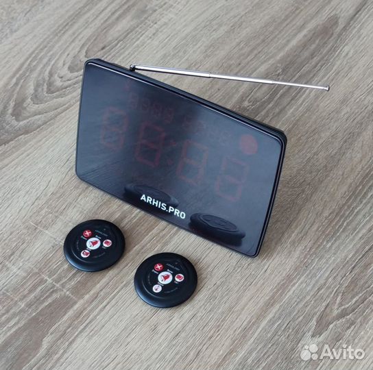 Табло отображения вызова на русском, кнопка вызова