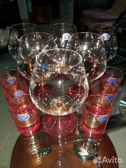 Набор бокалы и стопки Bohemia 12 шт