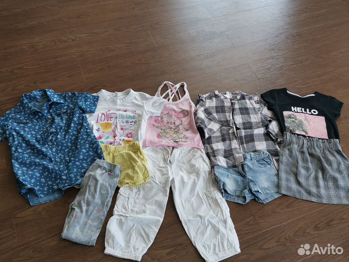 Детские вещи пакетом на девочку 128 134