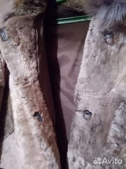 Полушубок натуральный,мутоновый, р-р 50-52,б/у