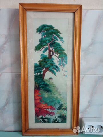 Картина вышивка гладью