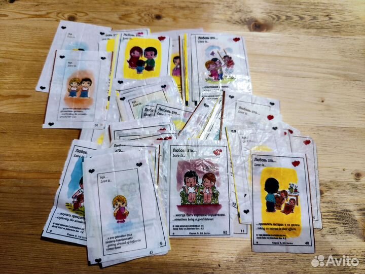 Вкладыши от жвачек 90 х