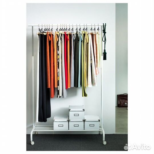 Новое. Икеа оригинал. Вешалка на колесиках Ригга
