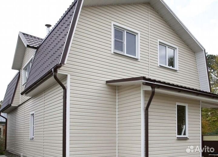 Фасад дома и сайдинга