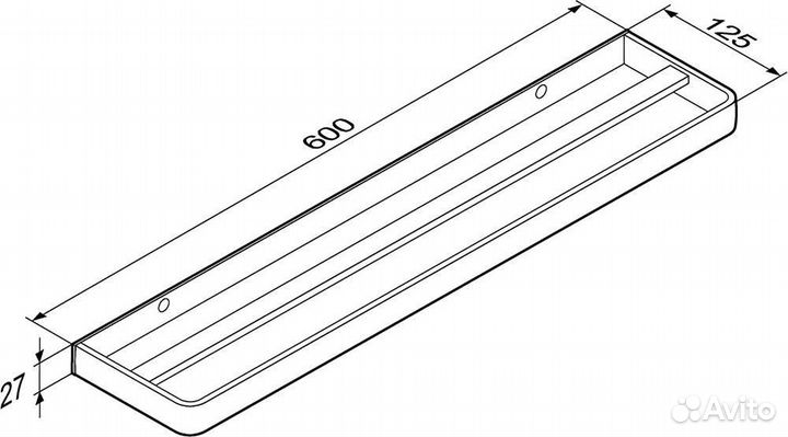 Полотенцедержатель Damixa Jupiter DA77336400, черный/хром