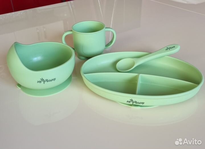 Набор силиконовой посуды для кормления