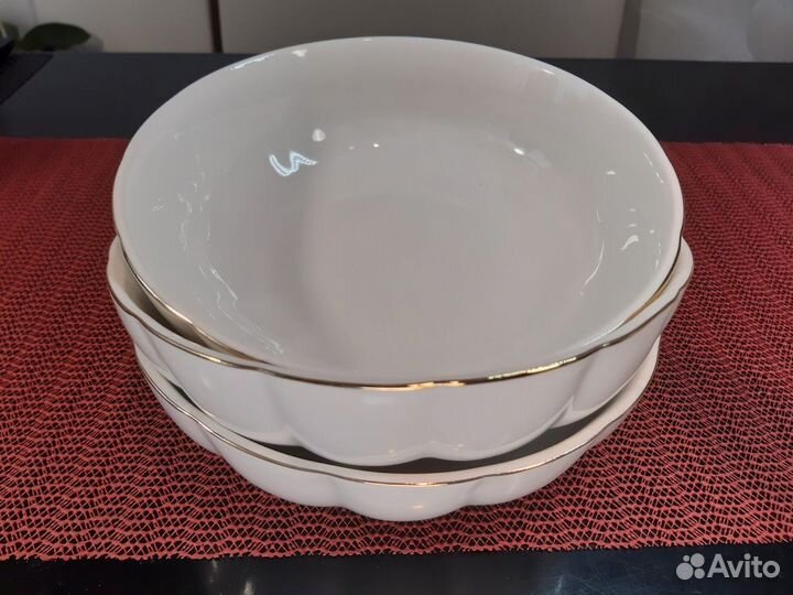 Чайные пары и салатники. Фарфор