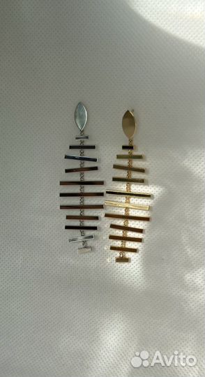 Новые серьги длинные висячие
