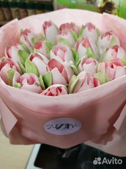 Зефирные тюльпаны