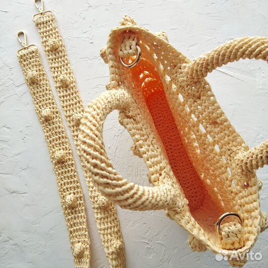 Сумка из рафии