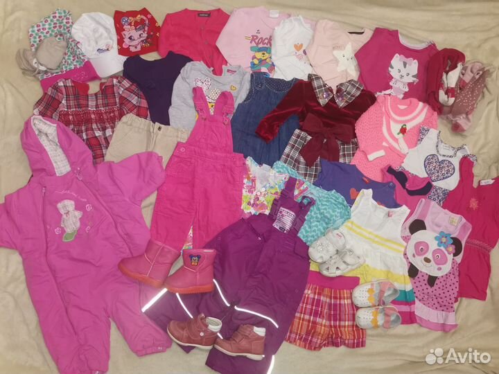 Пакет одежды 74/80 + обувь