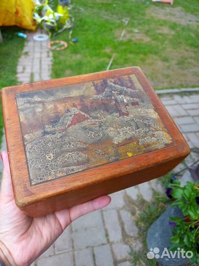 Шкатулка деревянная старинная СССР