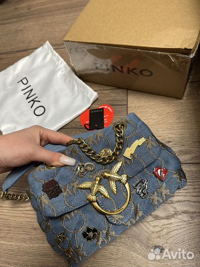 Сумка Pinko джинсовая