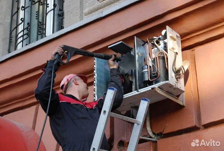 Чистка сплит систем, заправка сплит систем Ремонт