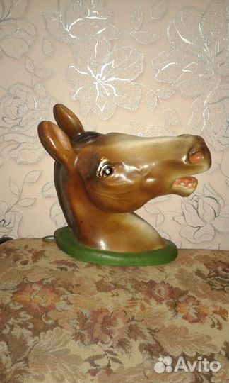 Барельеф настенный (Голова лошади-копилка) СССР