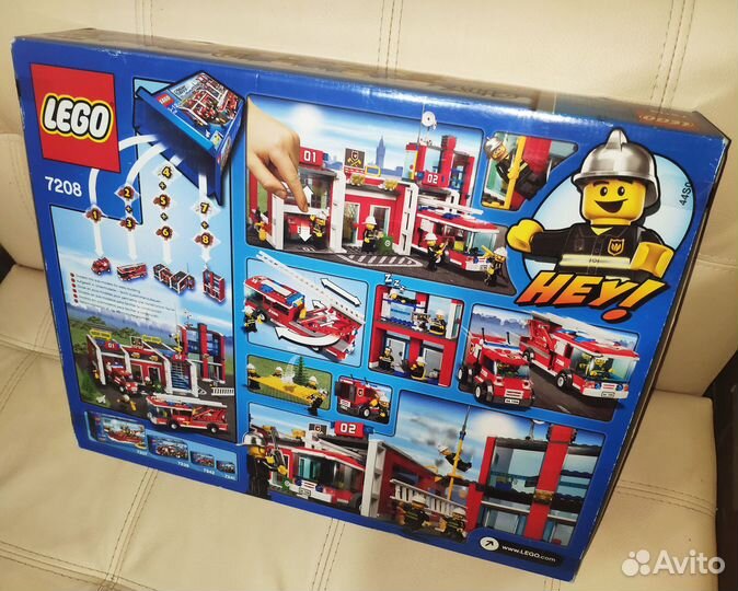 Lego 7208 Fire Station. Пожарная станция. 2010 год