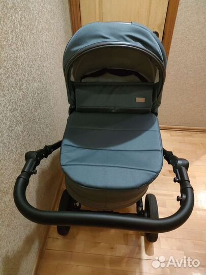 Коляска 2 в 1 Pituso Luna ткань+эко кожа